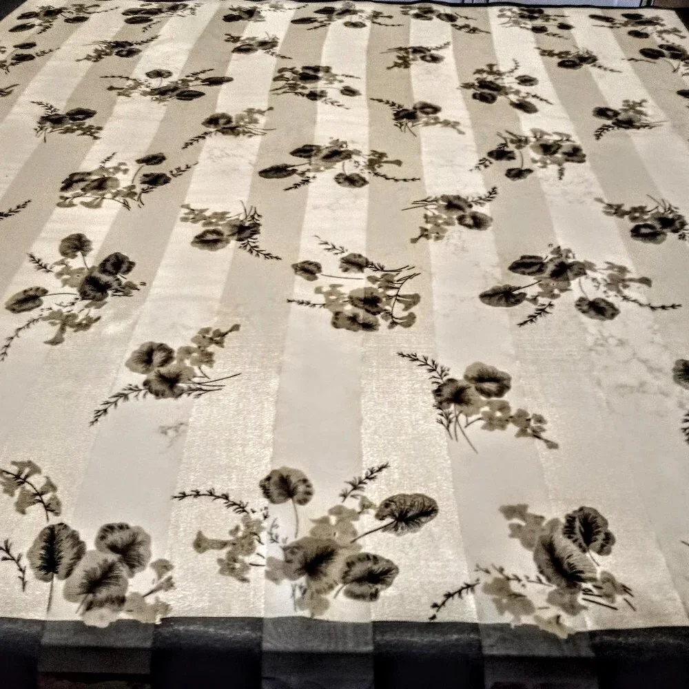 Floral Print Tone-On-Tone Square Scarf